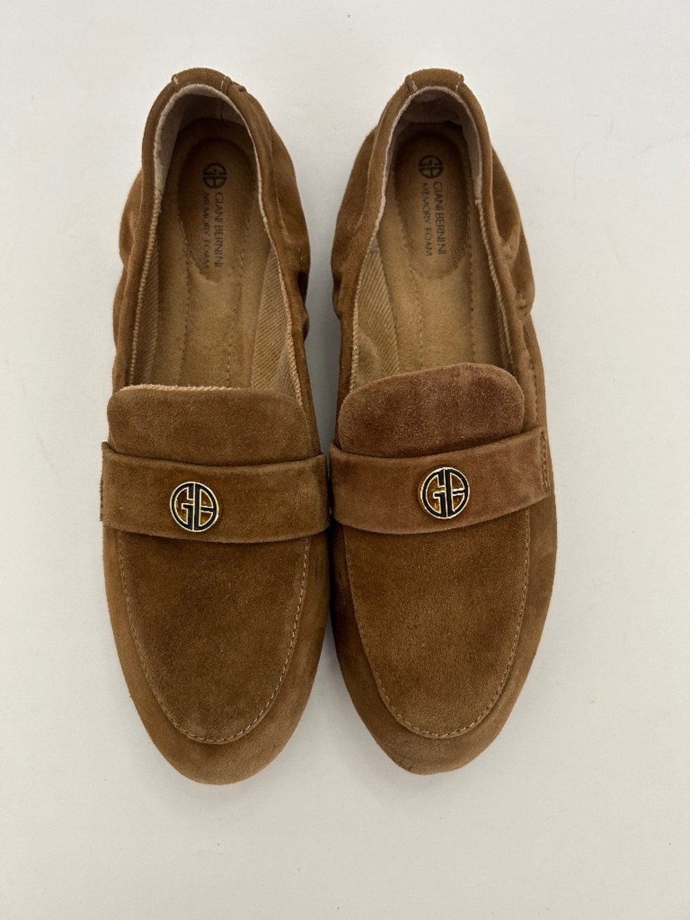 Giani Bernini Trinaa Memory Foam Slip-On Loafers in brown suede 7.5M